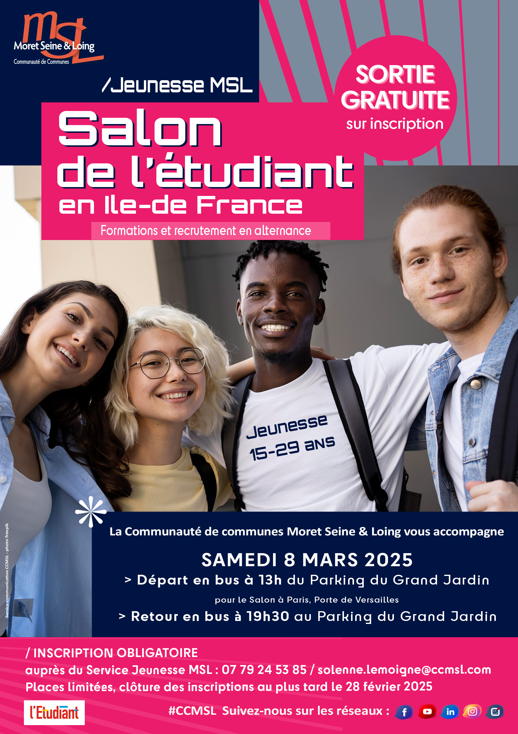 Sortie Salon de l'Etudiant en Ile-de-France pour les étudiants